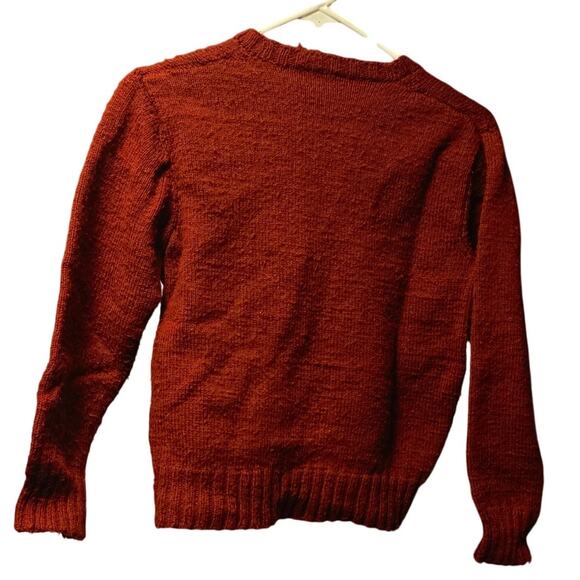 Handmade knit fishing sweater kids size medium - Picture 2 of 5